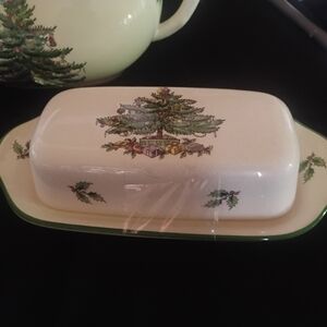 Christmas Tree Butter Dish